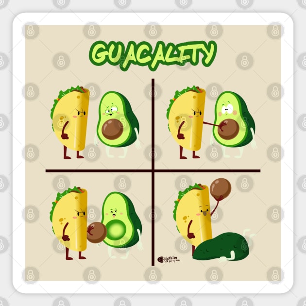 Guacality Magnet by cseguritanart